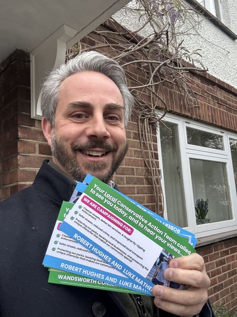 Sam Merullo on the campaign trail