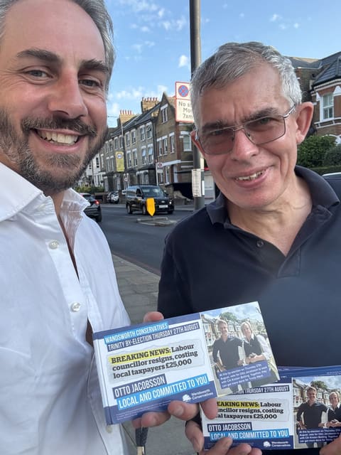 Sam Merullo on the campaign trail