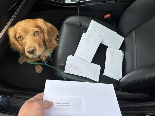 Sam Merullo on the campaign trail